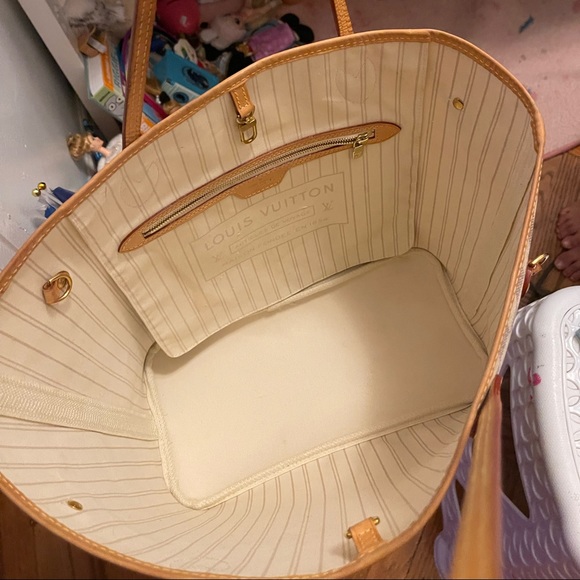 Damier Azur Neverfull Louis Vuitton LV MM - Picture 9 of 10